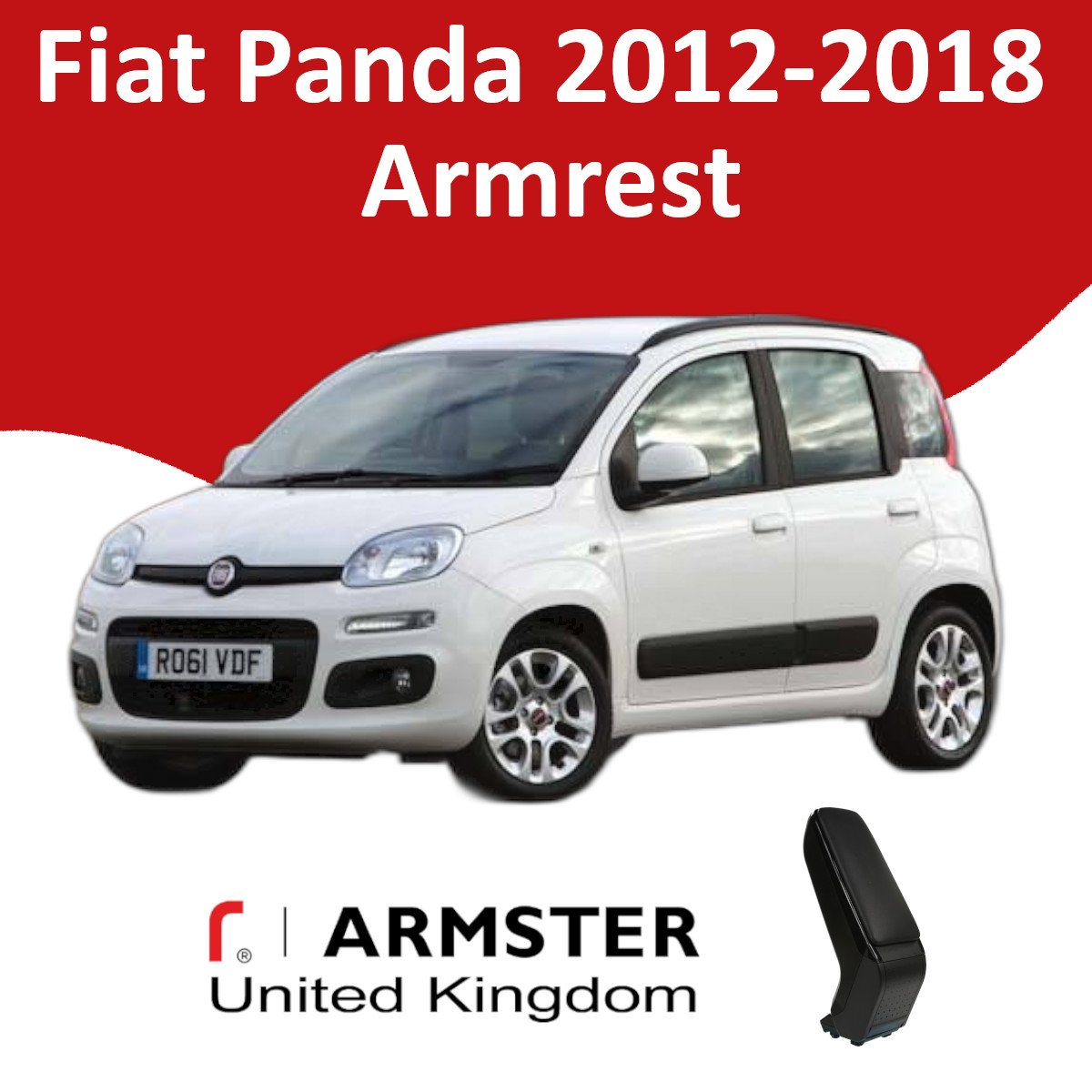fiat panda armrest 2012-2018