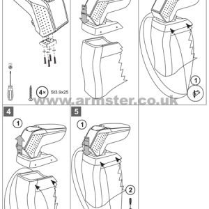 Toyota Verso 2013-2018 Armster Armrest - Image 2